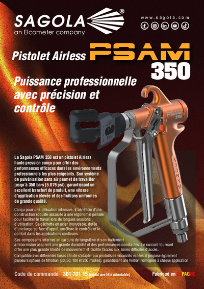 Pistolet Airless PSAM 350