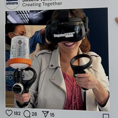 La technologie de simulation SagolaSPRAY™ fait sensation dans les salons et centres de formation : tout le monde veut l’essayer